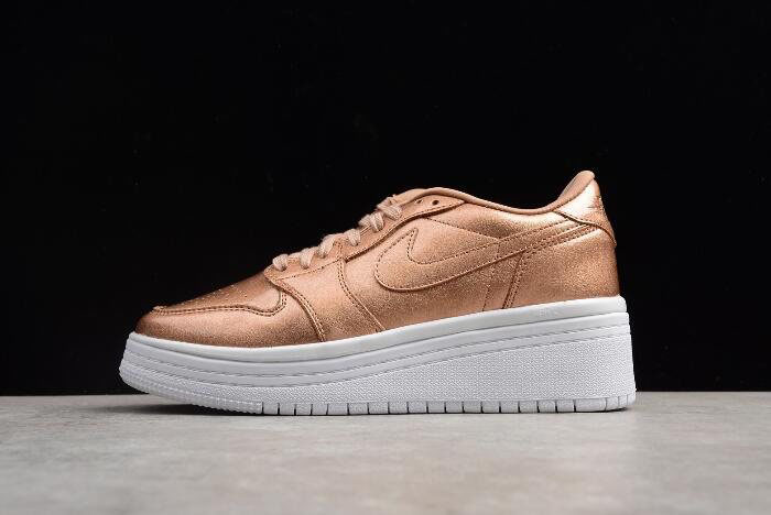 Women's Air Jordan 1 Low GS Lifted Metallic Red Bronze/Sail AO1334-901