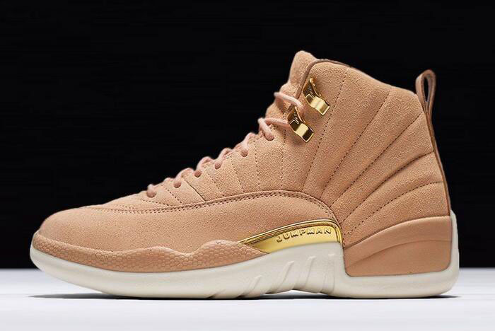 Air Jordan 12 GS Vachetta Tan/Metallic Gold-Sail AO6068-203