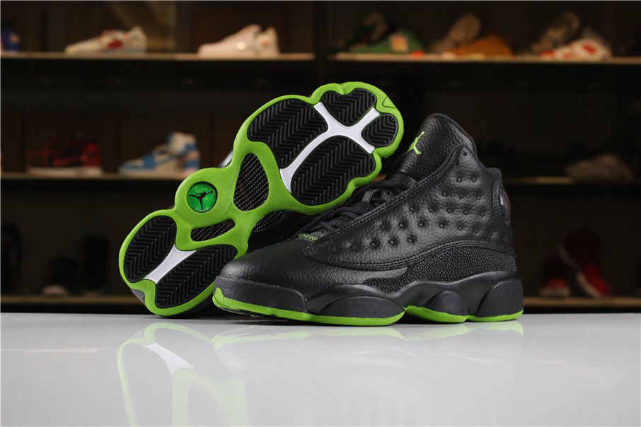 Women's Air Jordan 13 Altitude Black/Altitude Green For Sale