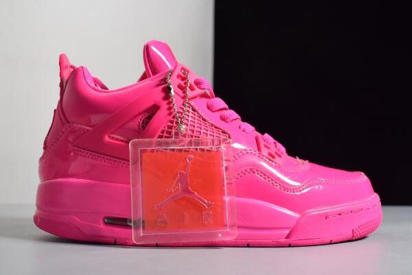 Women's Air Jordan 4 Retro GS 11Lab4 Pink Patent Leather For Sale