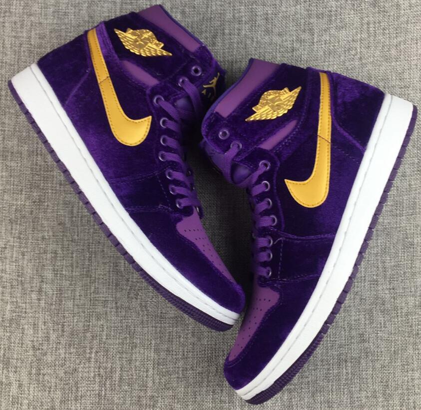 Air Jordan 1 Black/Purple for Men