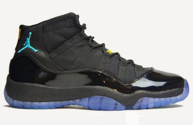 Kids 378037-006 Air Jordan 11 XI "Gamma Blue" Blue / Black / Varsity Maize