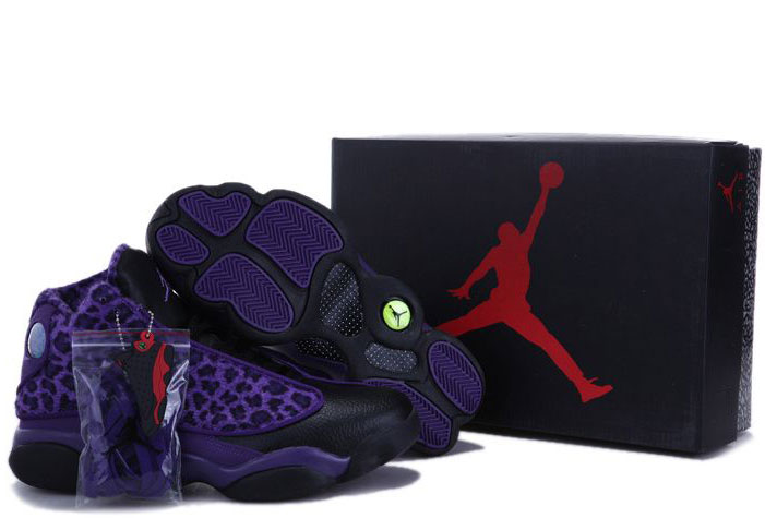 Air Jordan 13 Leopard Black Purple | Air Jordan XIII