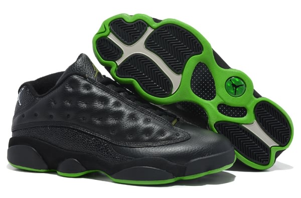 Air Jordan 13 Low Leather Black Green for Men
