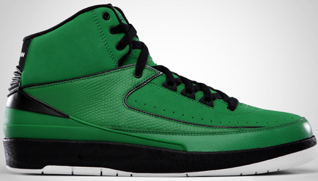 Air Jordan 2 & Jordan II Retro QF Classic Green / Black White