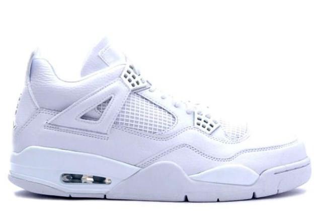 Air Jordan 4 & Jordan IV Retro Silver Anniversary White / Metallic Silver
