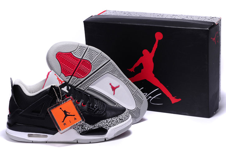 Air Jordan 4 & Jordan IV Retro Black Cement White Grey