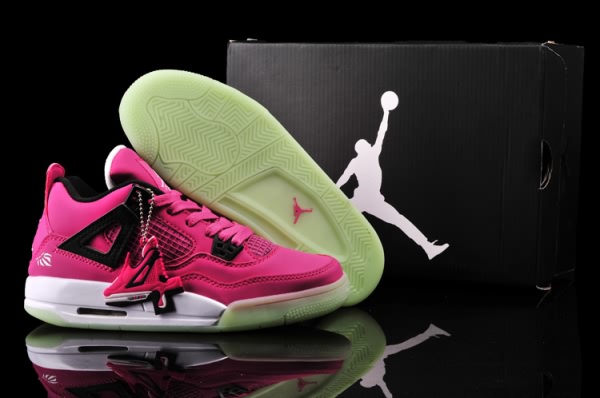 Air Jordan 4 Retro Night Light Pink/Black for Women