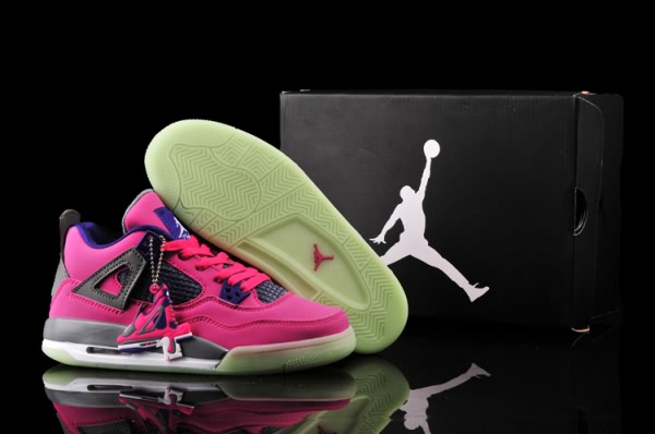Air Jordan 4 Retro Night Light Pink/Purple for Women