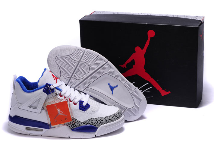 Air Jordan 4 & Jordan IV Retro White Cement Blue