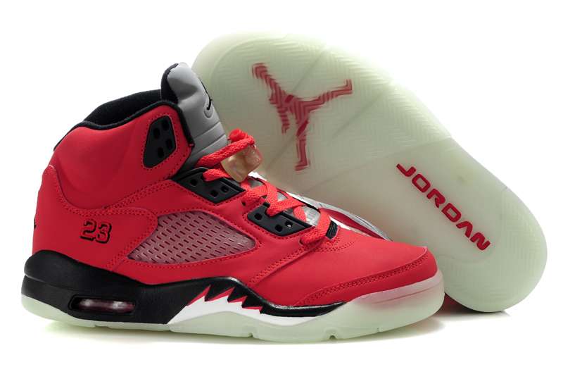 Air Jordan 5 Glow In The Dark Varsity Red/Black