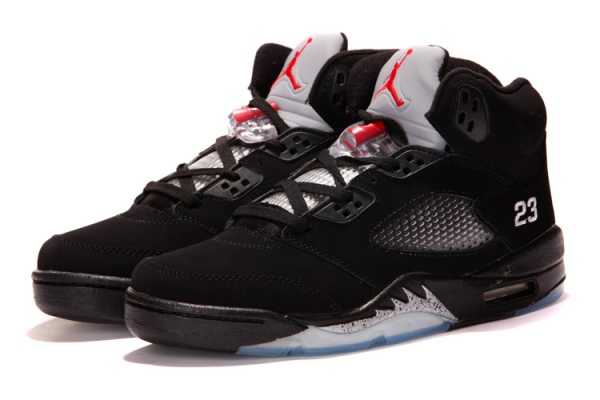Air Jordan 5 V Retro Black Grey Red for Men