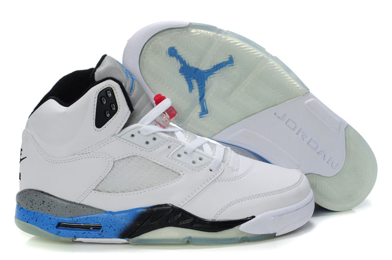 Air Jordan 5 & Jordan V White BlackTrue/Blue/Cement