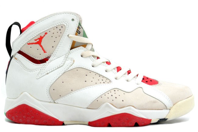Air Jordan 7 Original (OG) Hare Jordan (White/Light Silver True Red)