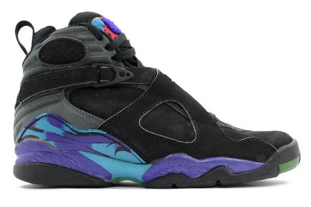 Air Jordan 8 Retro "Aquas" (Black/Bright Concord Aqua T1 (I)) | Air Jordan VIII