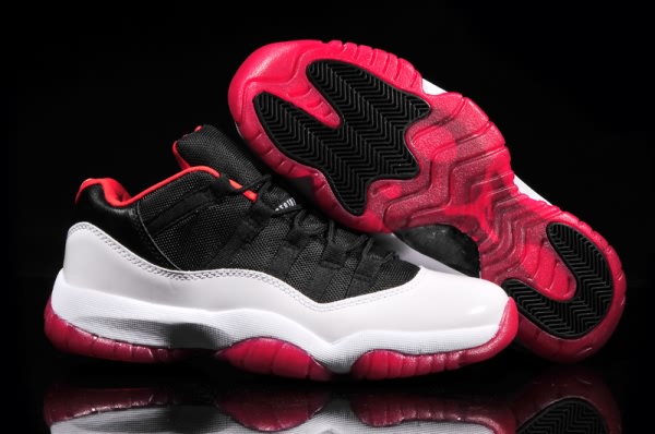 Air Jordan Retro 11 Low Black/White/Red for Men