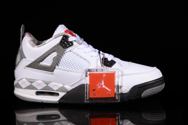Air Jordan Retro 4 Free White/Grey for Men