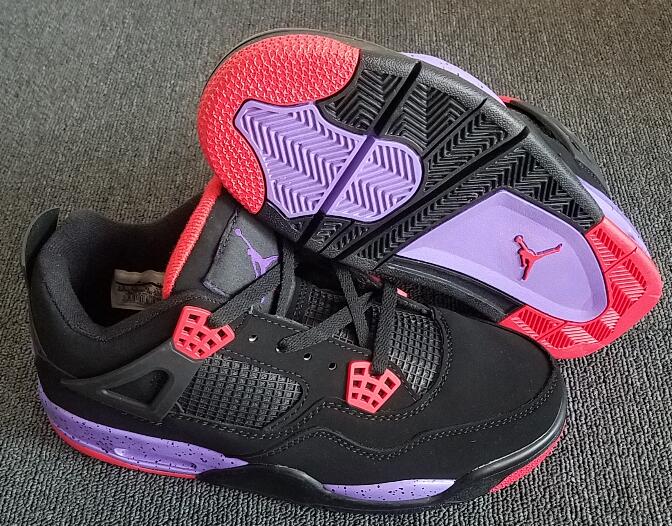 Air Jordan Retro 4 Yeezy Night Light Black Red for Men