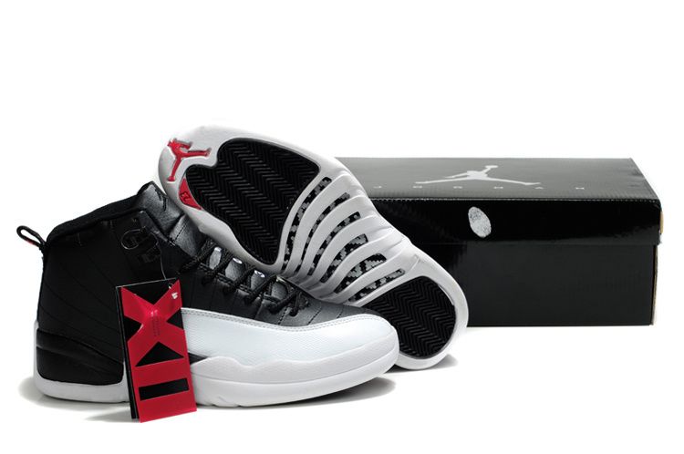 New Air Jordan 12 & Jordan xii Retro Black/Varsity Red White