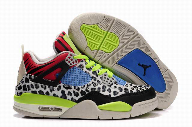 New Air Jordan 4 & Jordan IV White Black Green Red