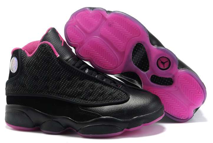 Women Air Jordan 13 Shoes Black Pink | Air Jordan XIII