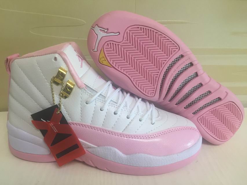 Women Air Jordan 4 White Pink