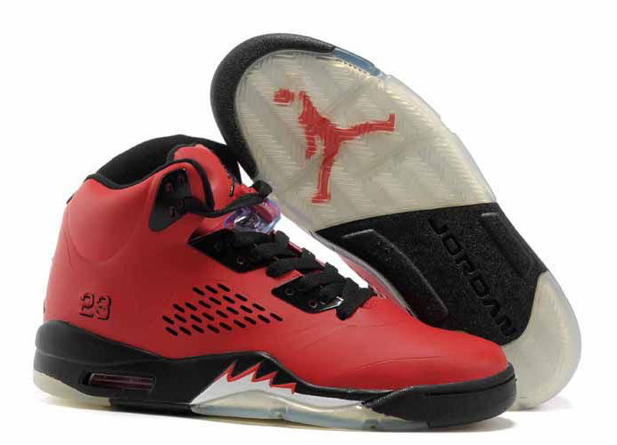 Women Air Jordan 5 & Jordan V Bull Red/Black