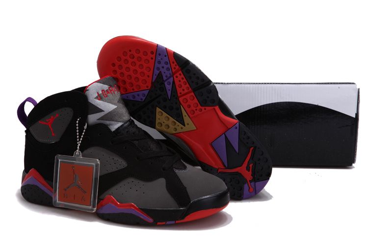 Women Air Jordan 7 Black Charcoal Team Red | Wmns Air Jordan VII