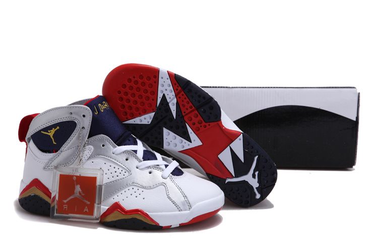 Women Air Jordan 7 White/Midnight Navy True Red | Wmns Air Jordan VII