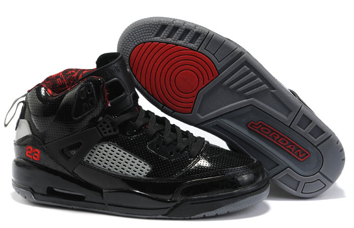 Women Air Jordans 3.5 Black Grey Red