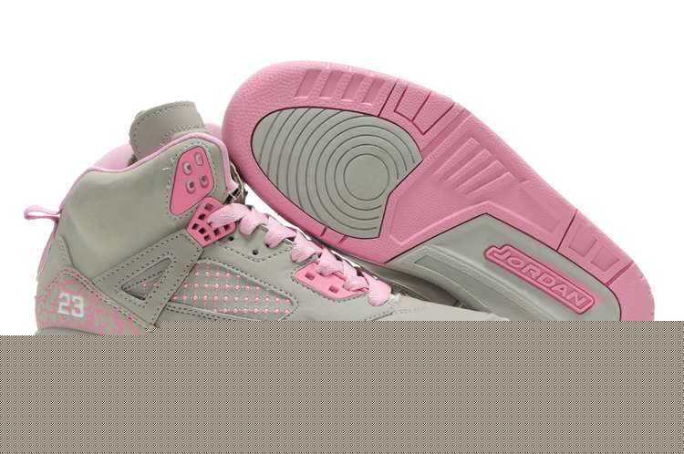 Women Air Jordans 3.5 Embroidery Grey Pink