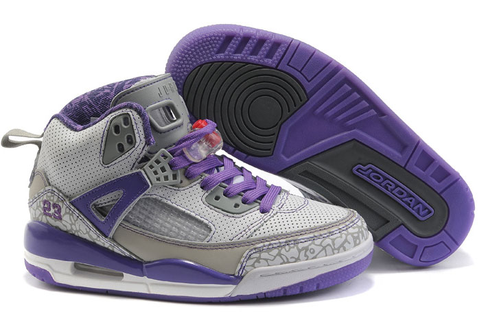Women Air Jordans 3.5 Grey Purple