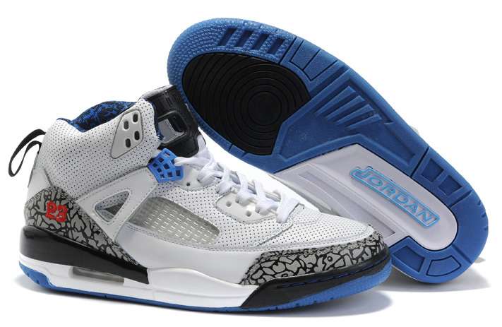 Women Air Jordans 3.5 White Black Blue