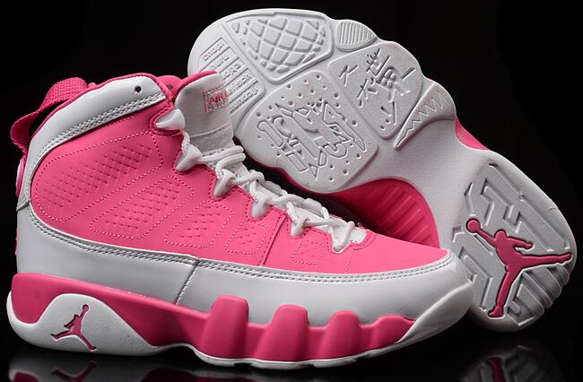 Women Air Jordans 4 White Pink