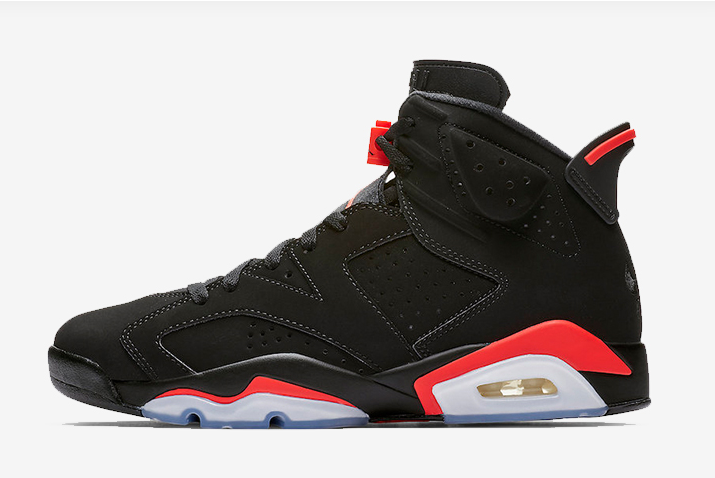 384664-060 Air Jordan 6 Black Infrared 2019