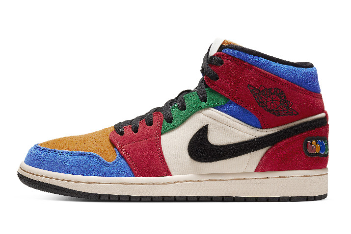 Air Jordan 1 Mid AJ 1 Blue The Great Fearless CU2805-100 For Sale