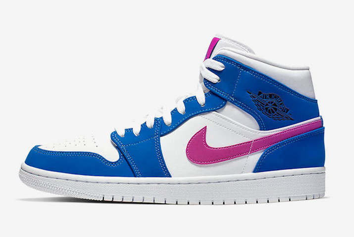 Air Jordan 1 Mid AJ1 Hyper Royal/Hyper Violet 554724-451