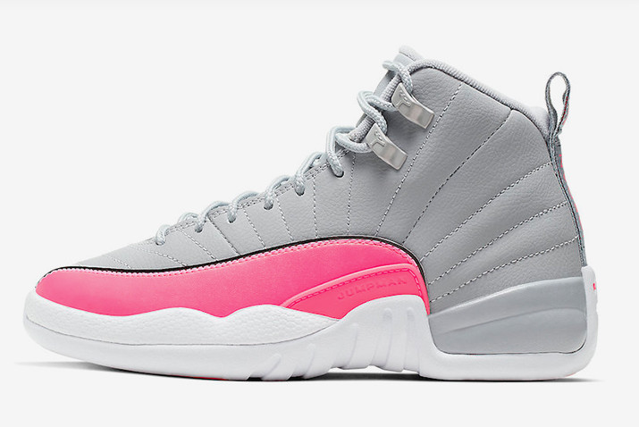 Air Jordan 12 GS AJ12 Grey Pink 510815-060