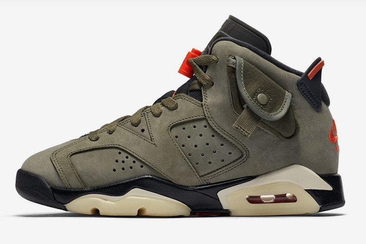 Air Jordan 6 x Travis Scott AJ6 GS Green Orange