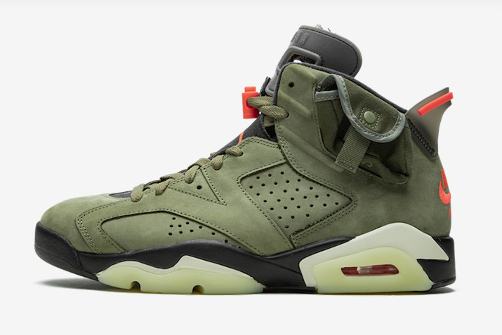 Air Jordan 6 x Travis Scott AJ6 TS Green/Red-Black CN1084-200