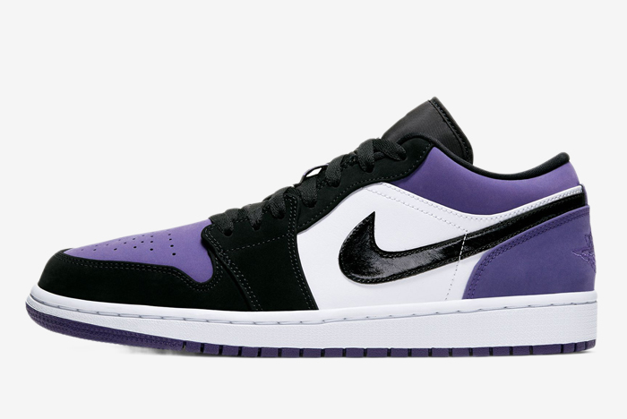 Cheap Court Purple Air Jordan 1 Low AJ1 553558-125 For Sale