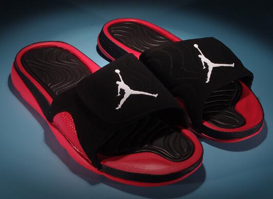 Jordan Hydro 4 Retro Black/Gym Red Sandals 705163-001 For Sale