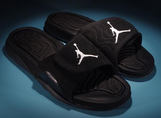 Jordan Hydro 4 Retro Triple Black Sandals 705163-010 For Sale