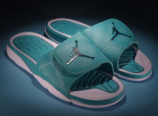 Jordan Hydro 5 Retro Green White Sandals For Sale