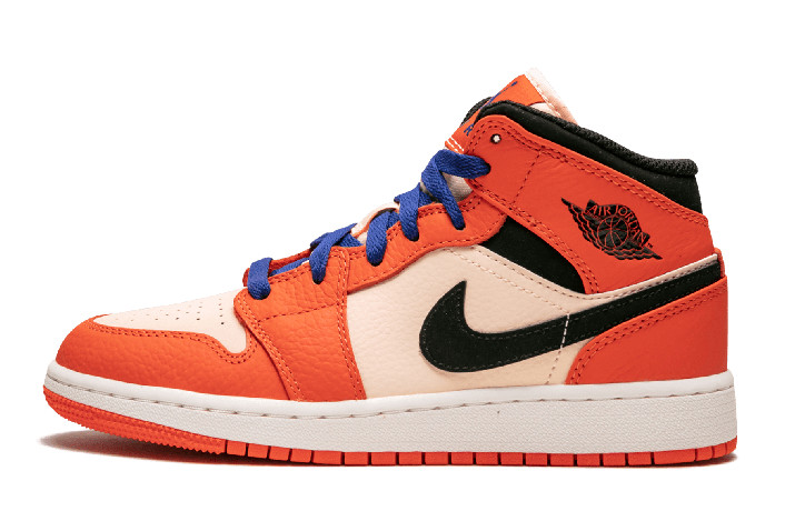 Air Jordan 1 Mid SE GS Team Orange BQ6931-800