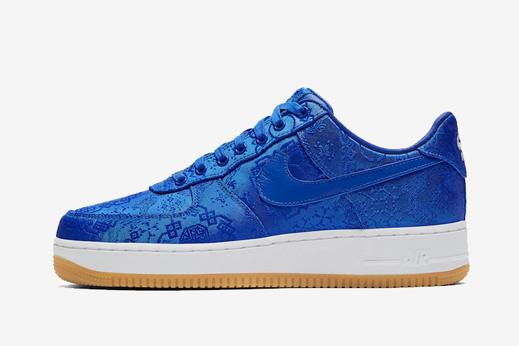Shop Nike Air Force 1 x Clot Blue Silk CJ5290-400