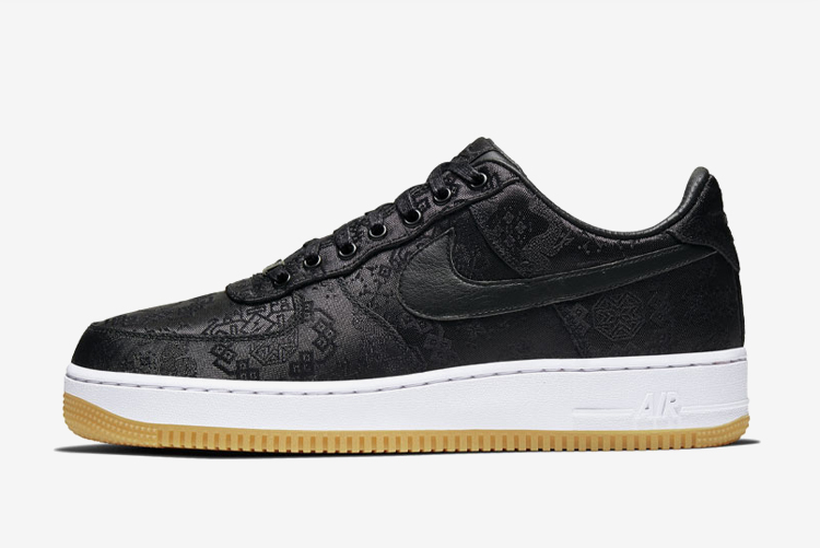Shop Nike Air Force 1 Fragment Clot AF1 Black Silk CZ3986-001