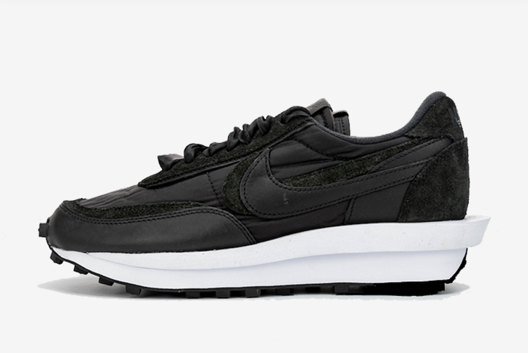 Shop Sacai x Nike LDV Waffle Black Nylon